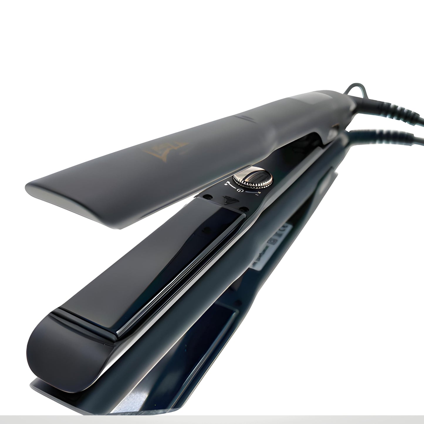 Ebony Edition Flat Iron - 1.25 Inch Titanium Plates, Fast Heating, Frizz-Free, Travel Friendly