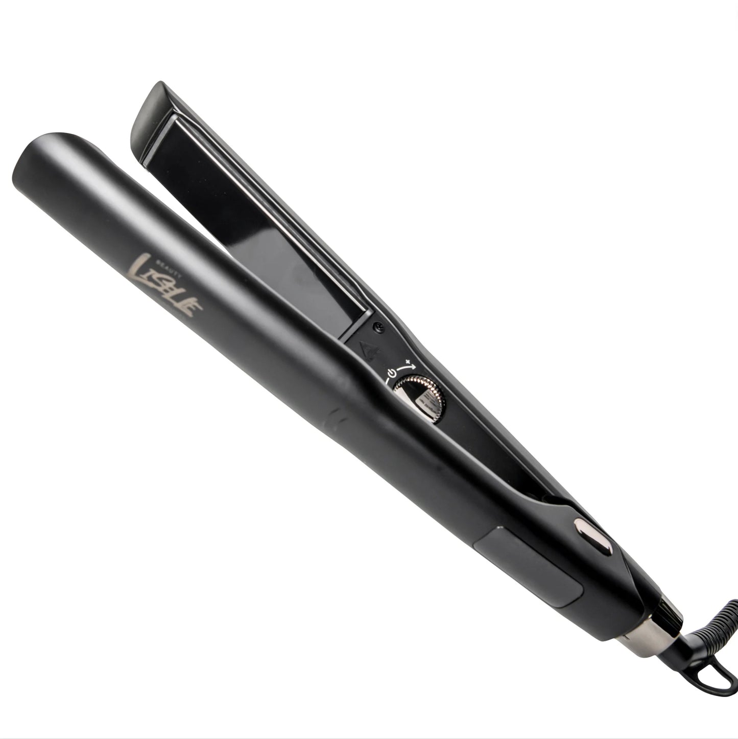 Ebony Edition Flat Iron - 1.25 Inch Titanium Plates, Fast Heating, Frizz-Free, Travel Friendly