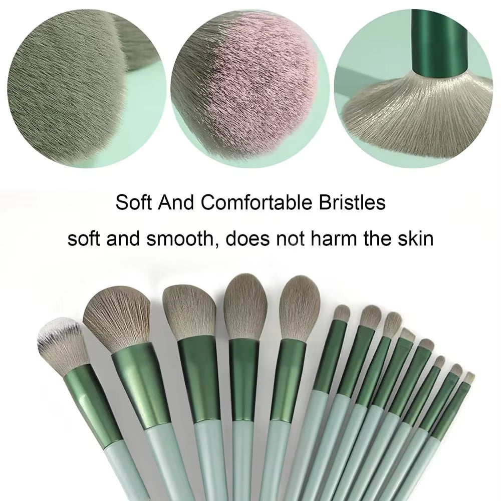 13PCS Soft Fluffy Makeup Brush Set Soft Beauty Eye Shadow Foundation Make-Up Rouge Repair Brush Beauty Products Makeup Brush Kit