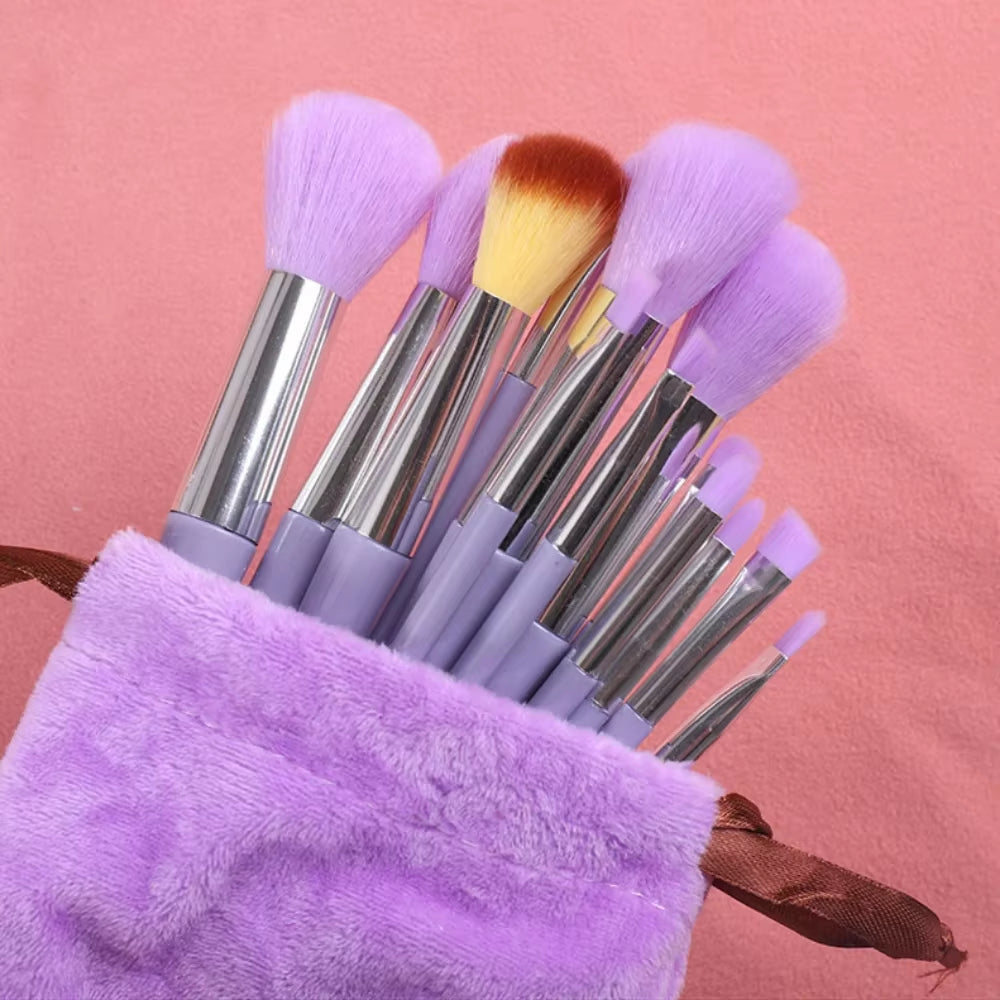 13PCS Soft Fluffy Makeup Brush Set Soft Beauty Eye Shadow Foundation Make-Up Rouge Repair Brush Beauty Products Makeup Brush Kit