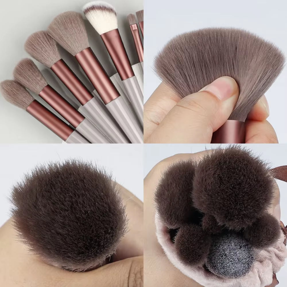 13PCS Soft Fluffy Makeup Brush Set Soft Beauty Eye Shadow Foundation Make-Up Rouge Repair Brush Beauty Products Makeup Brush Kit