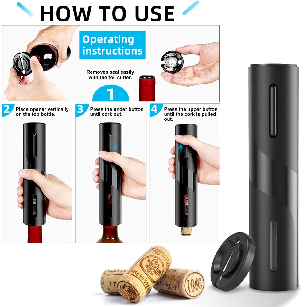 Cordless Battery Operated Automatic Electric Wine bottle Opener