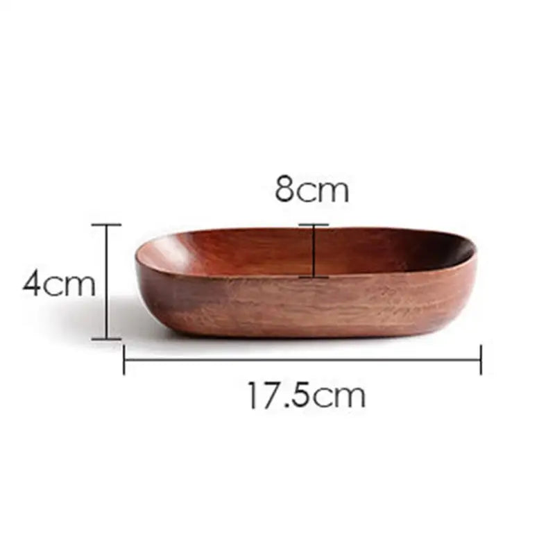 Japanese Style Dried Fruit Dish Solid Wood Tableware