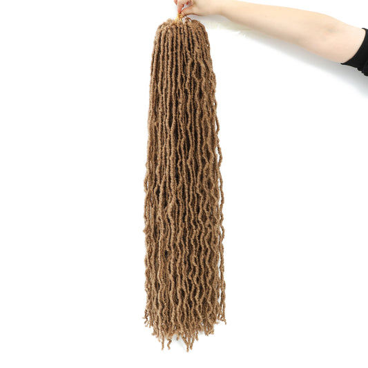 36 Inch Soft Locs Crochet Hair Pre Looped 6 Packs Faux Locs Crochet Braids Goddess Locs Dreadlocs Hair for Black Women